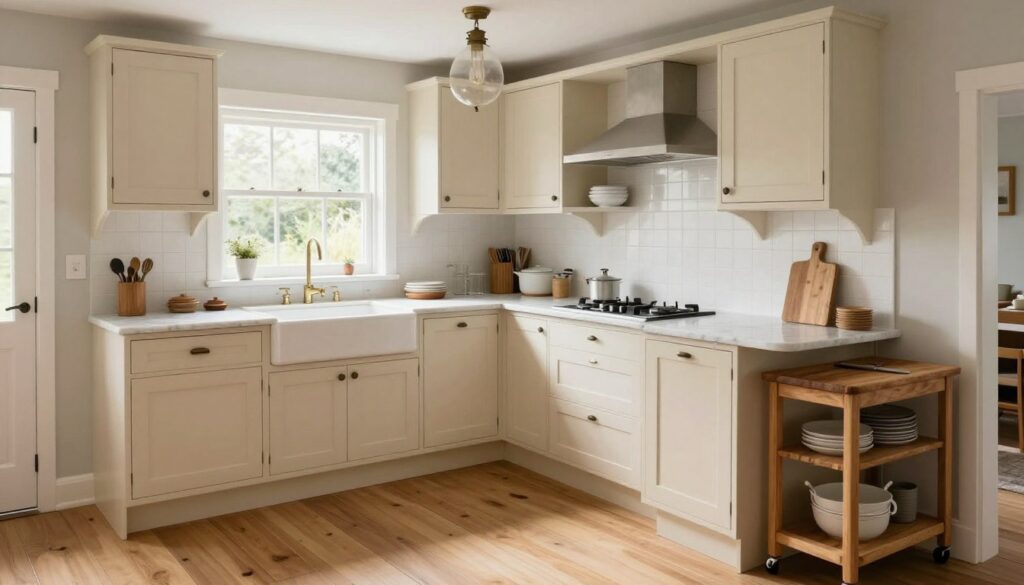 Small cottage kitchen with efficient layout