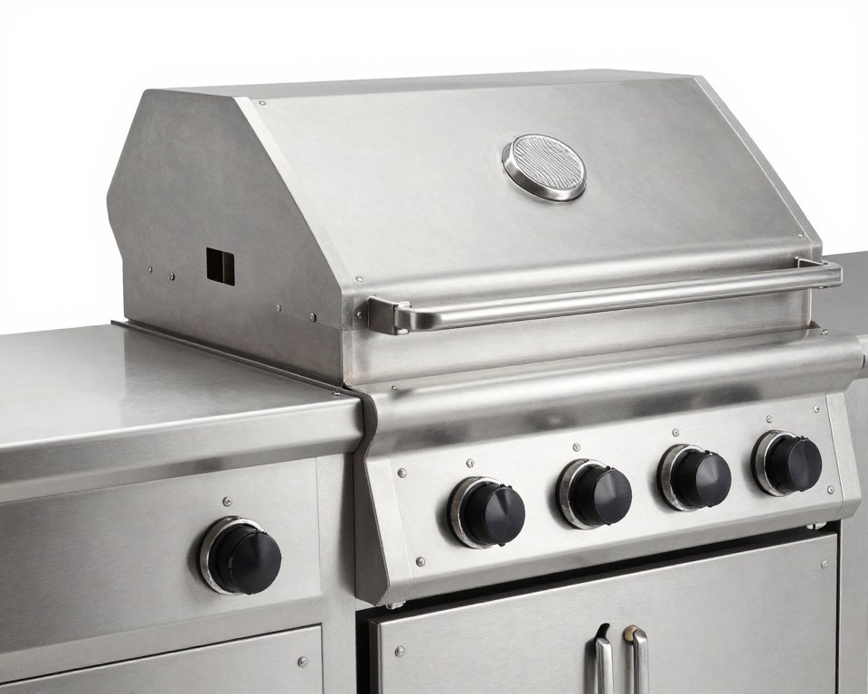 Stainless steel grill and appliances