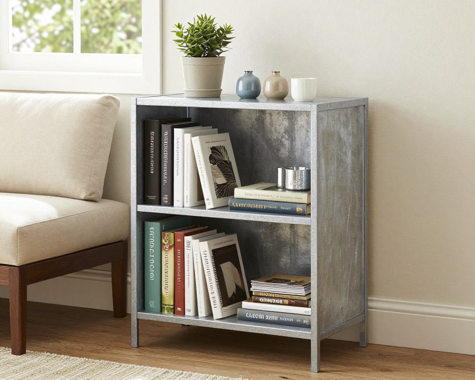 Weatherproof bookshelf near reading nook, NO PEOPLE, NO HUMANS, NO HANDS