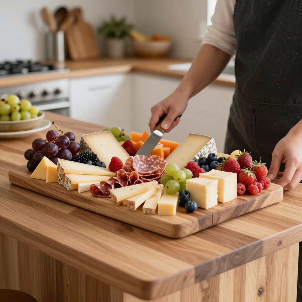 decorative serving board display