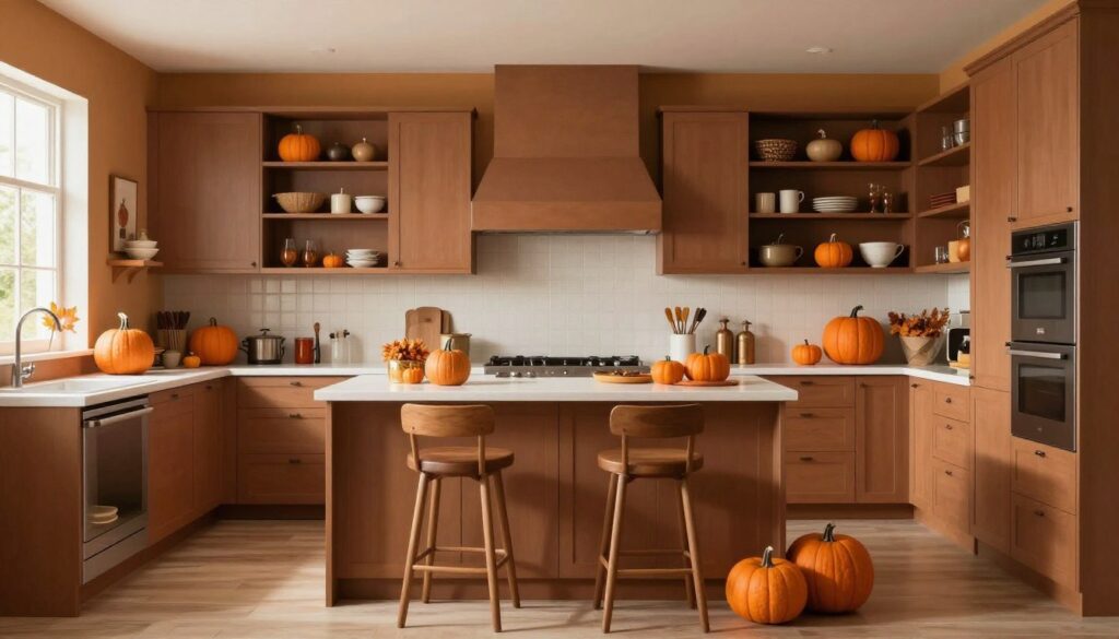 kitchen decorated with seasonal color palette